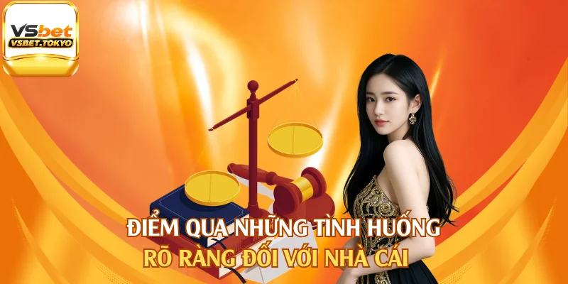 Điểm qua những tình huống rõ ràng đối với nhà cái